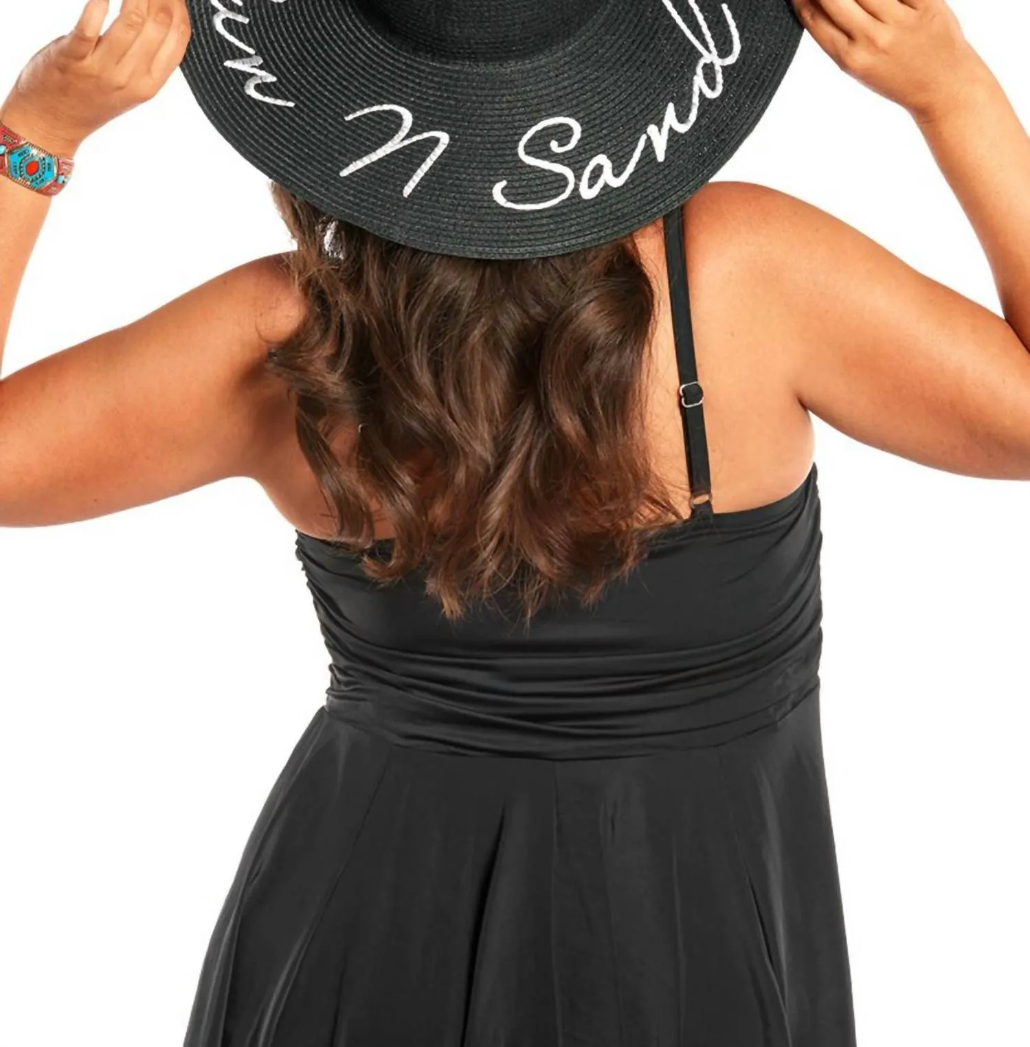 Always For Me - Plus Size Jet Cami Swimdress