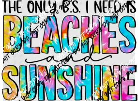 Beaches and Sunshine DTF Transfer