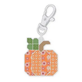 Bee Dots Pumpkin Enamel Happy Charm by Lori Holt for Riley Blake Designs