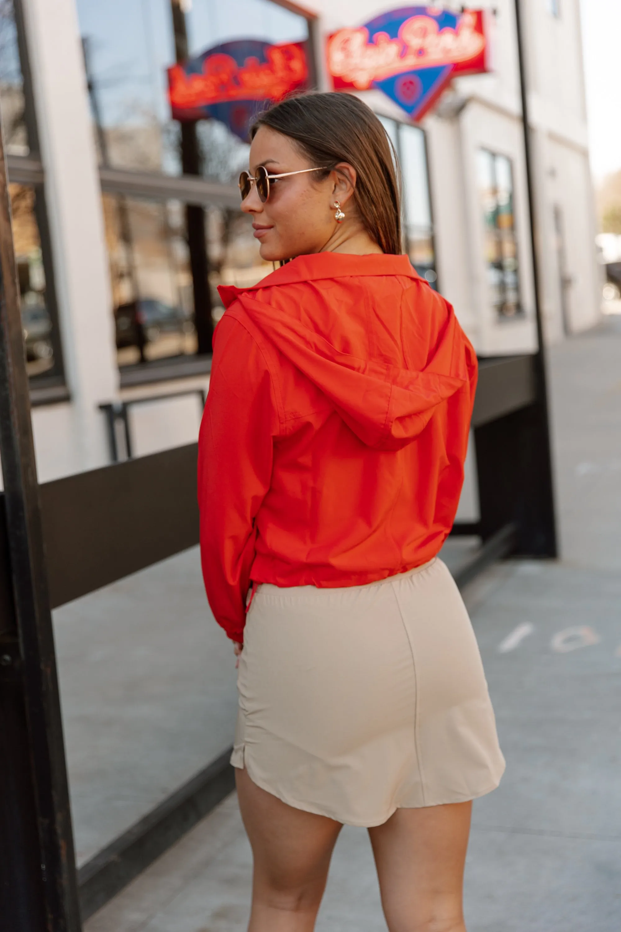 BREEZY BLISS JACKET IN RED