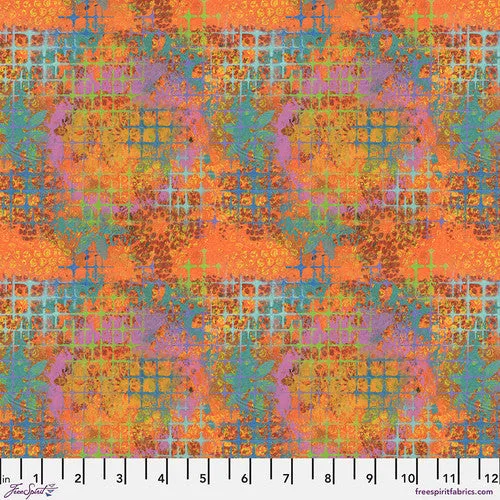 Butterfly Fields Crosshatch Orange