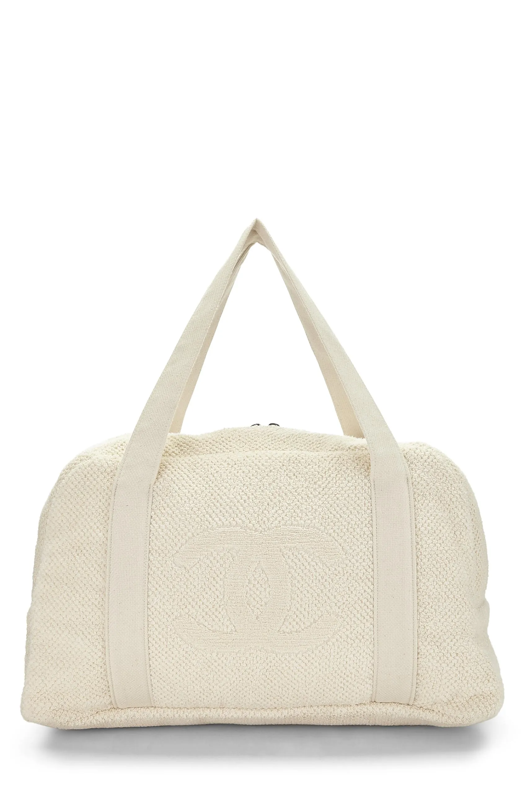 Chanel,  White Terry Cloth 'CC' Beach Set, White