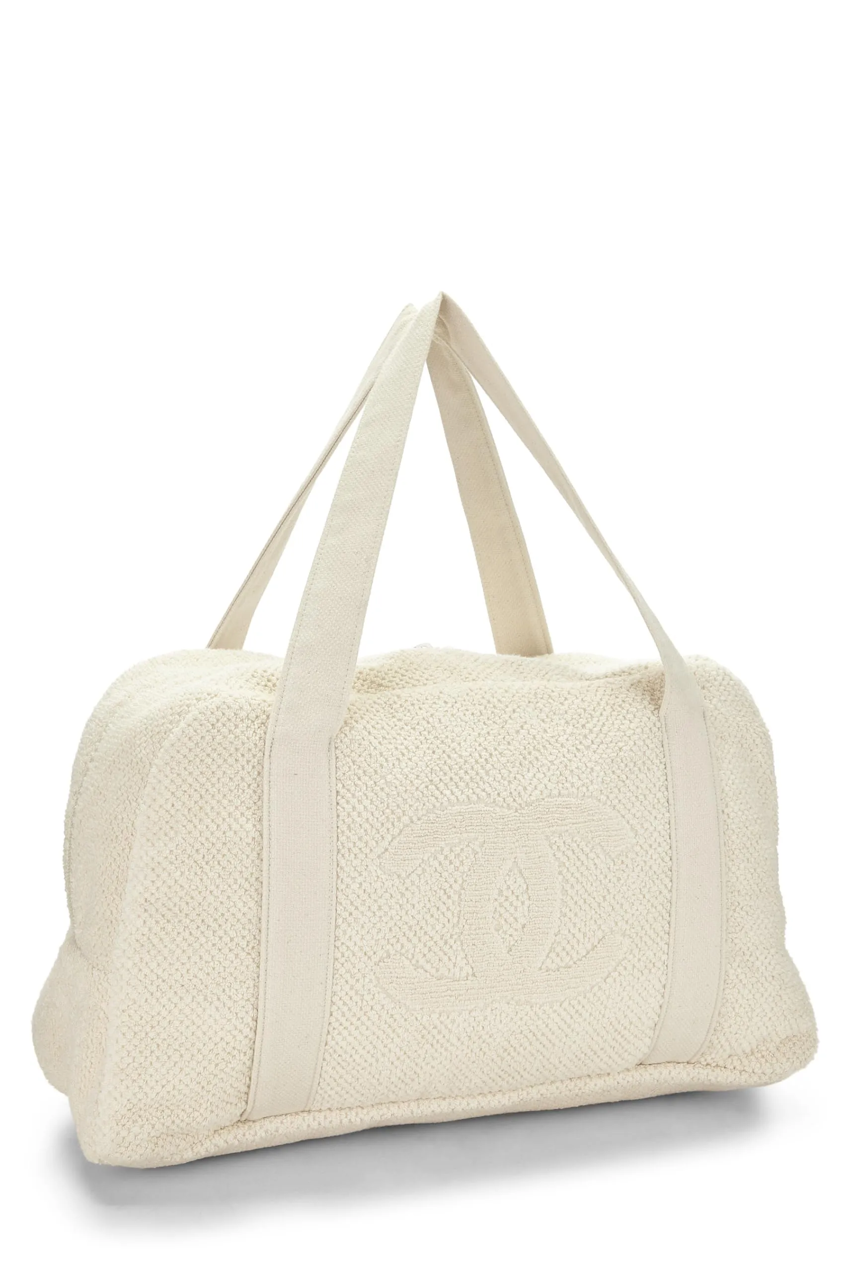 Chanel,  White Terry Cloth 'CC' Beach Set, White