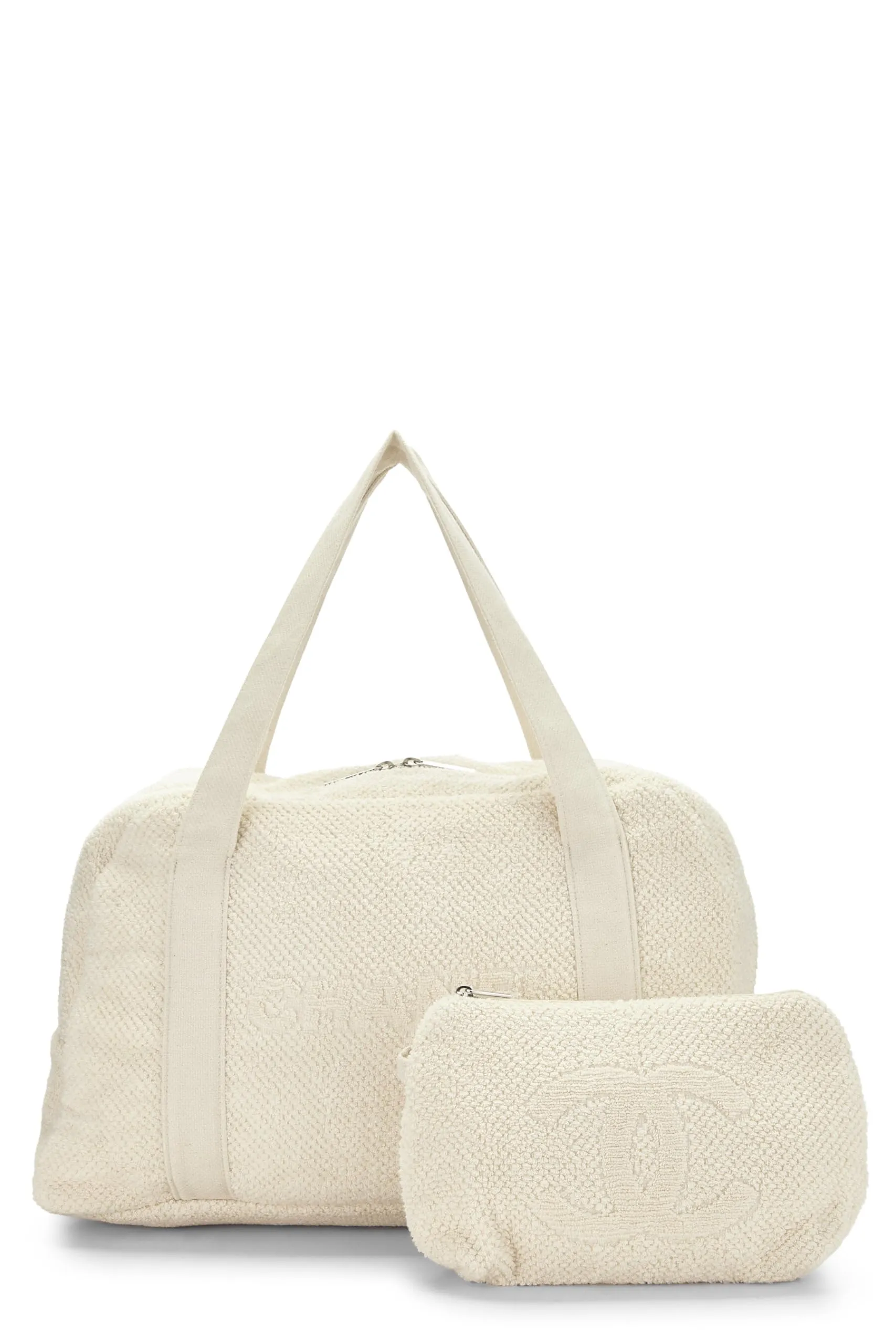 Chanel,  White Terry Cloth 'CC' Beach Set, White