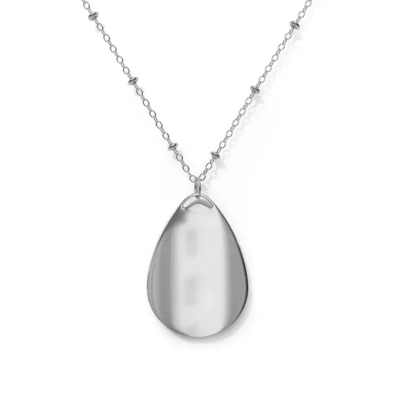 Dazzling Shiny Oval Zinc Alloy Necklace