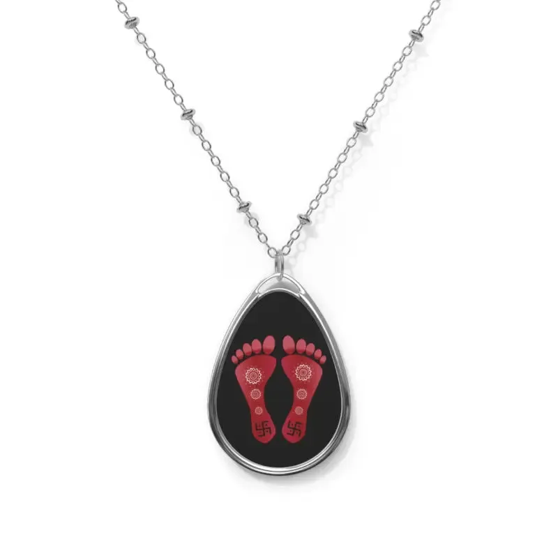 Dazzling Shiny Oval Zinc Alloy Necklace