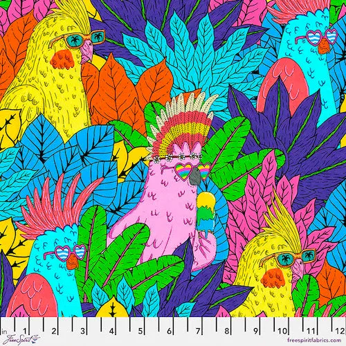 Feathery Friends - Multi $12.49/ Yard