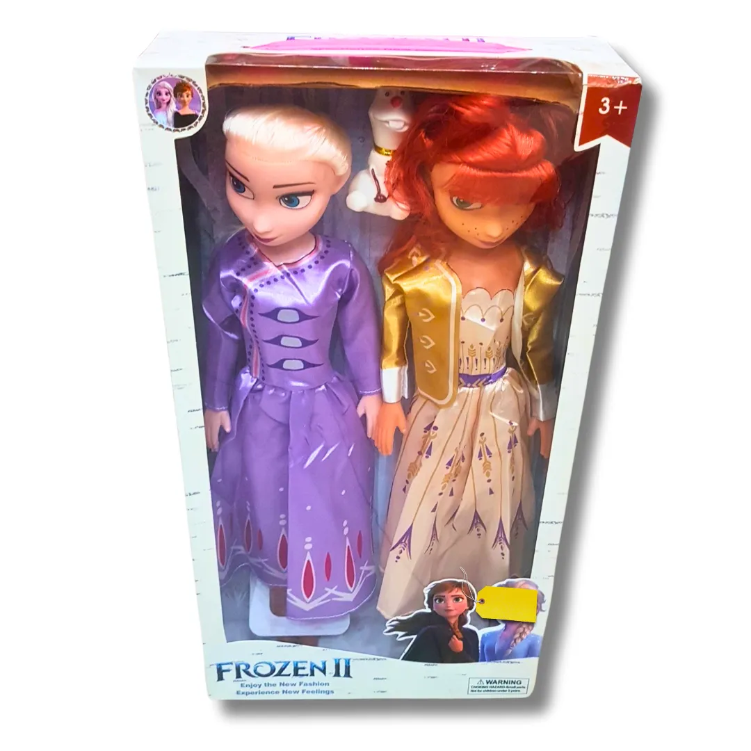 Frozen II Princess Doll Set - Two Elegant Dolls with Accessories for Kids (Ages 3 )