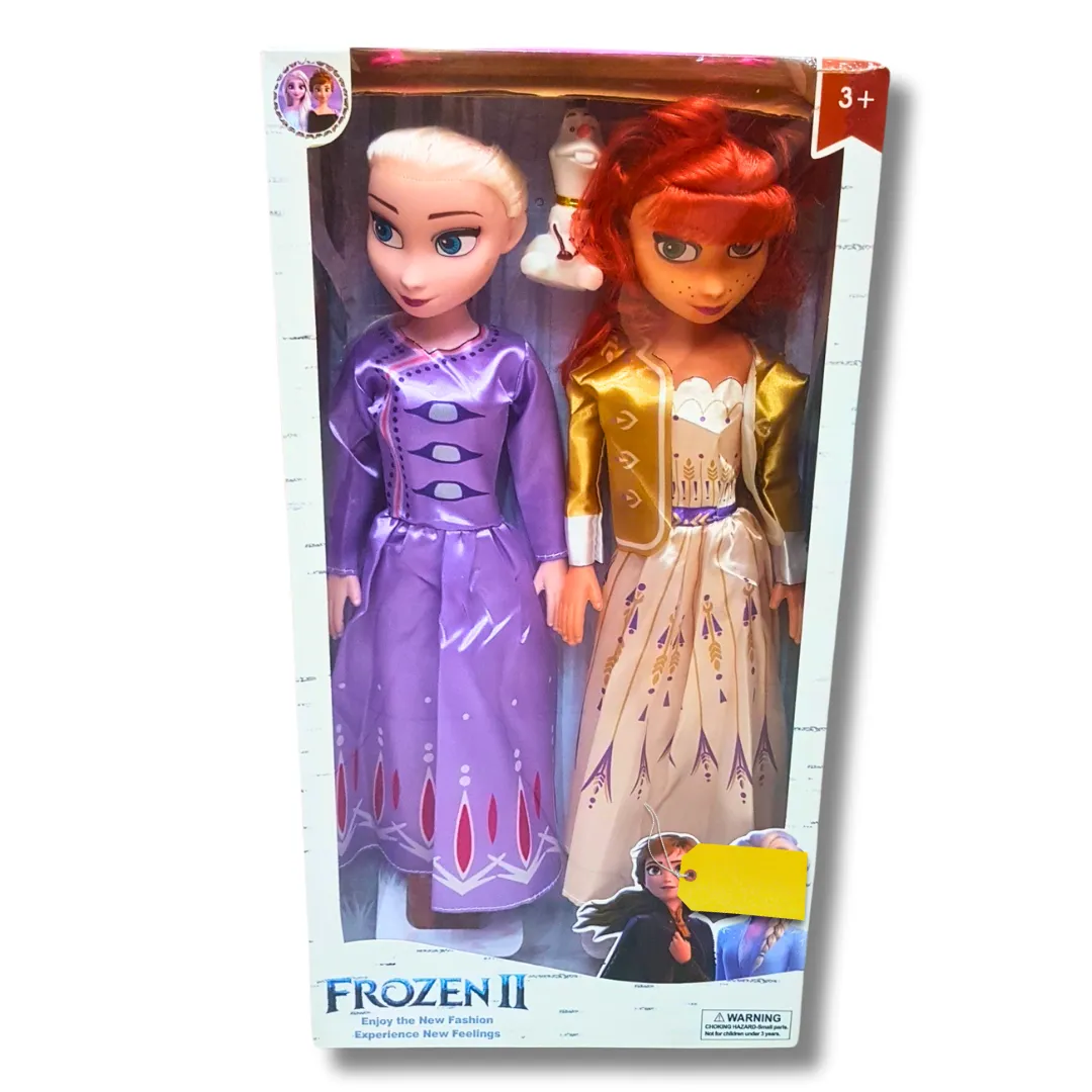 Frozen II Princess Doll Set - Two Elegant Dolls with Accessories for Kids (Ages 3 )