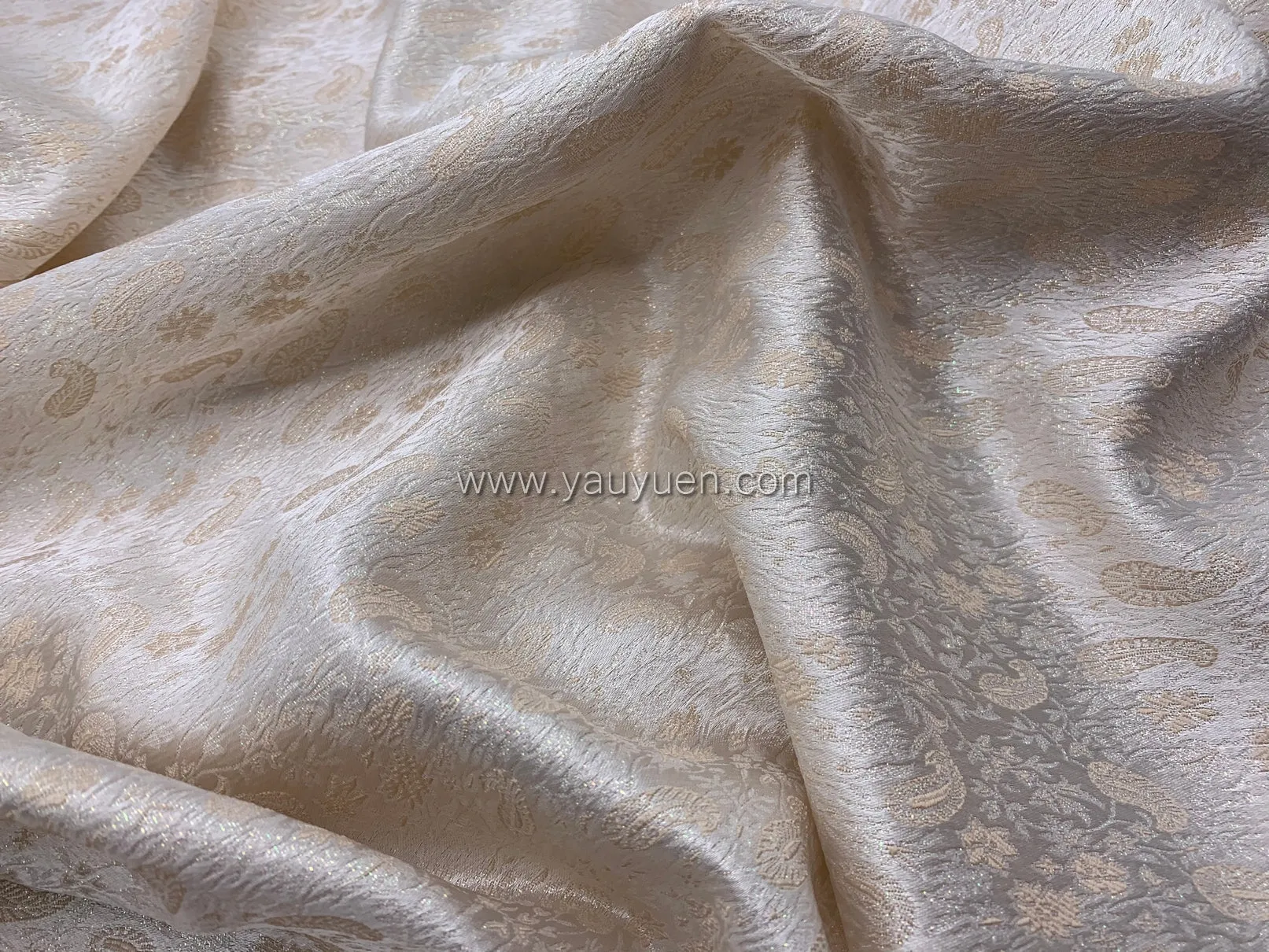 FS-2801 - India Luminous Paisley Brocade (6 Colours)