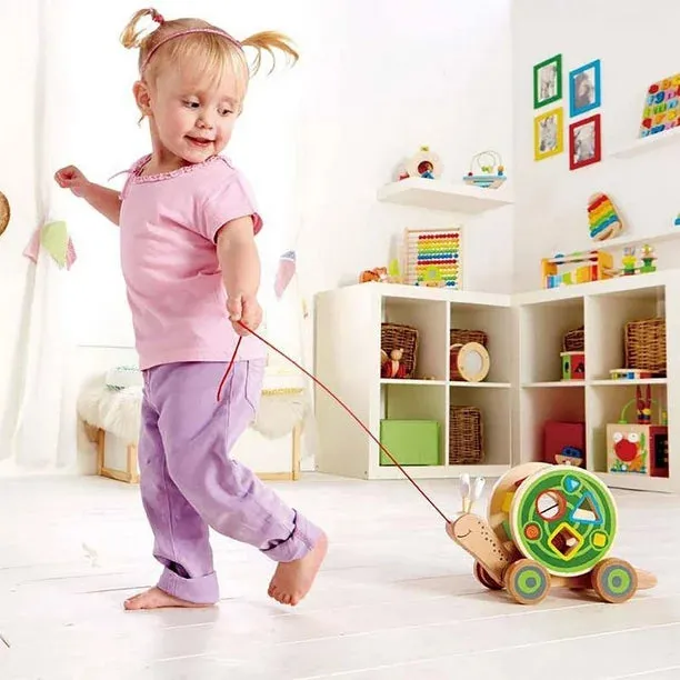Hape Toddler Pull Walk-A-Long Snail