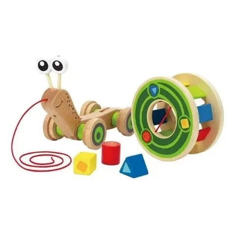 Hape Toddler Pull Walk-A-Long Snail