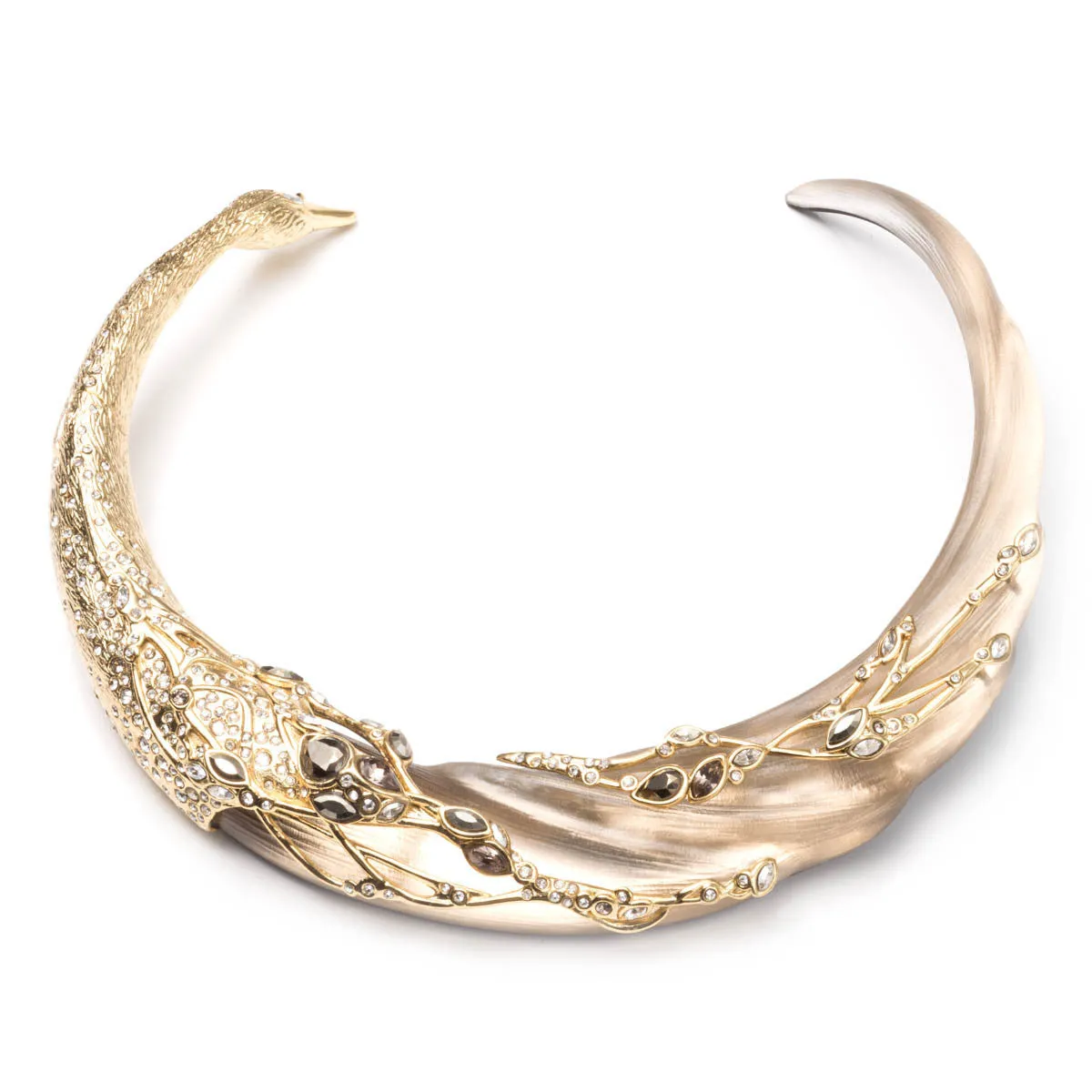 Imperial Swan Collar Necklace