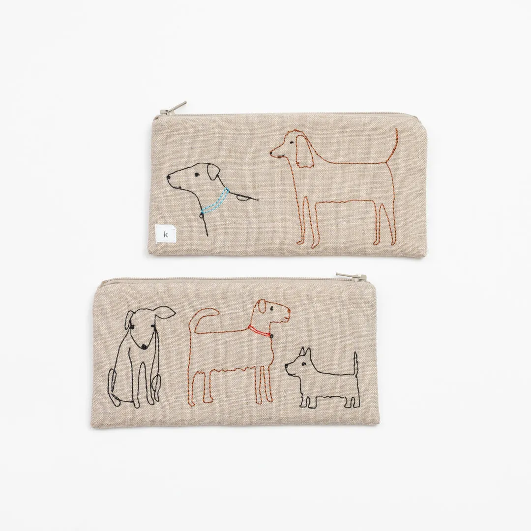 k studio Dogs flat pouch