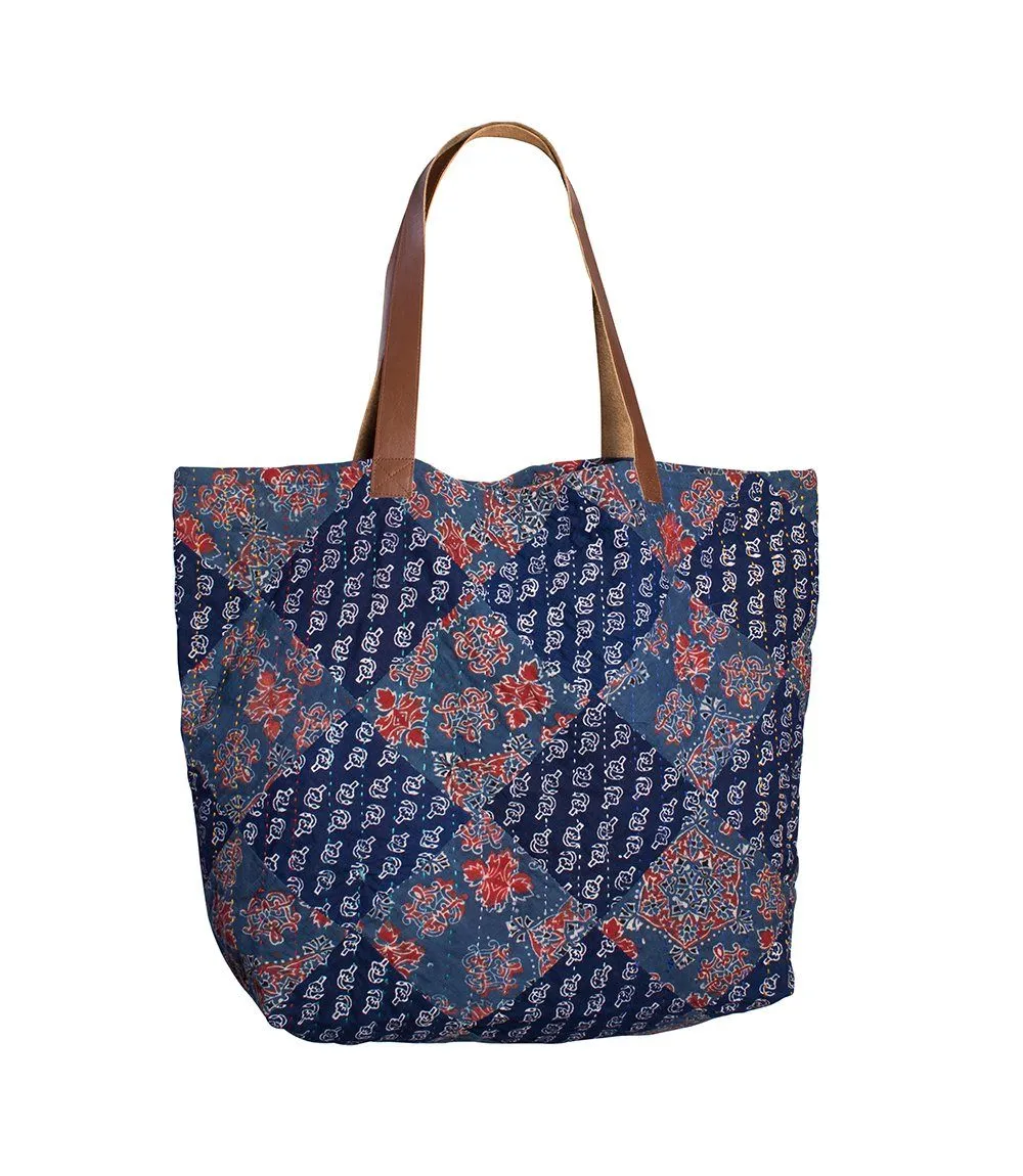 Kantha Diamond Tote
