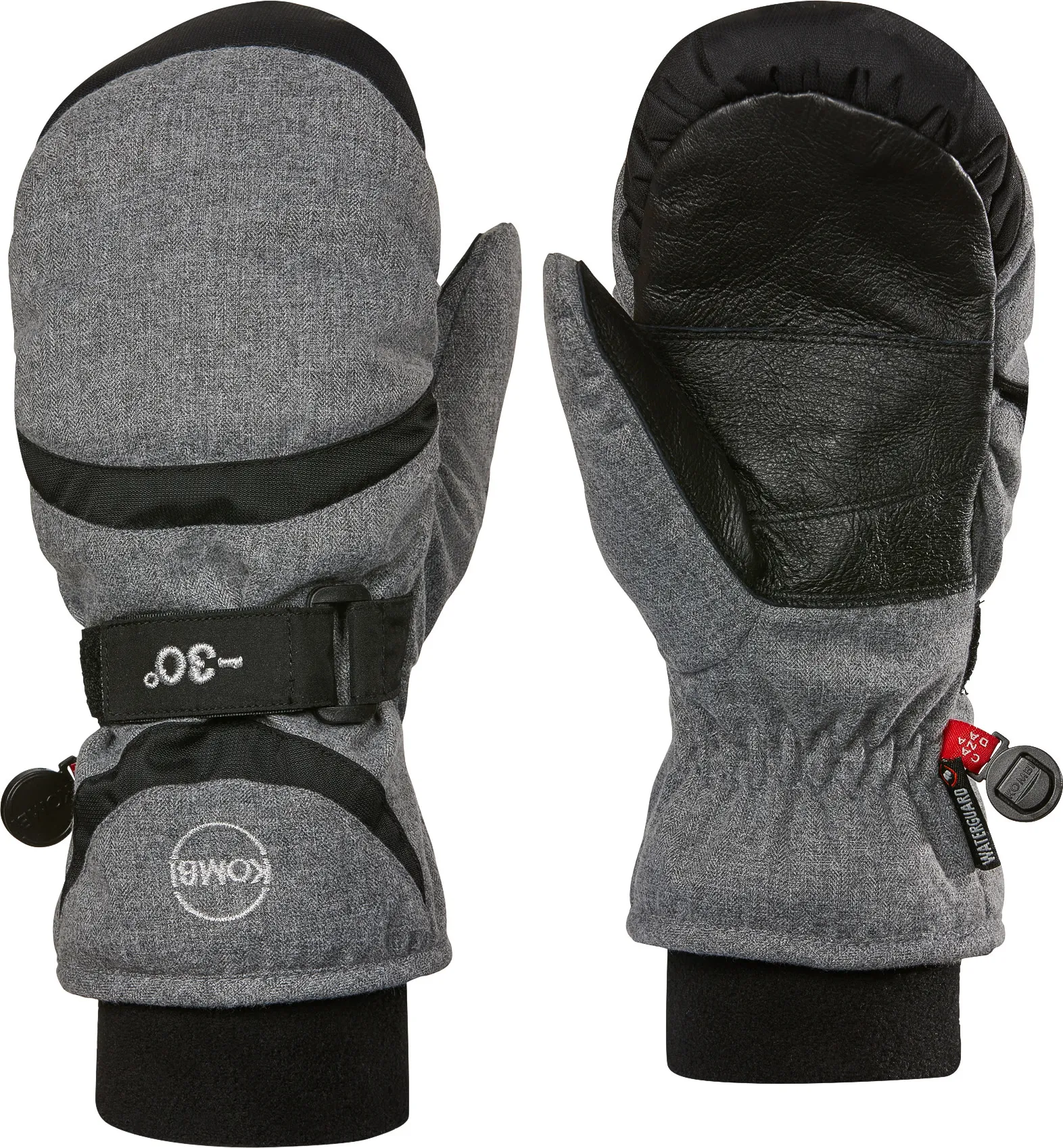 Kombi Women&#x27;s Spooky WaterGuard Mittens (2022) Grey Melange | Buy Kombi Women&#x27;s Spooky WaterGuard Mittens (2022) Grey Melange here | Outnorth