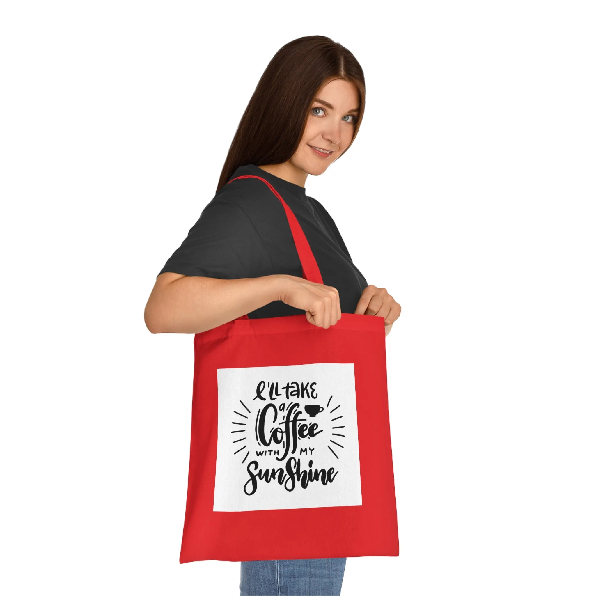 L'll Take Coffee with My Sunshine Cotton Tote Bag