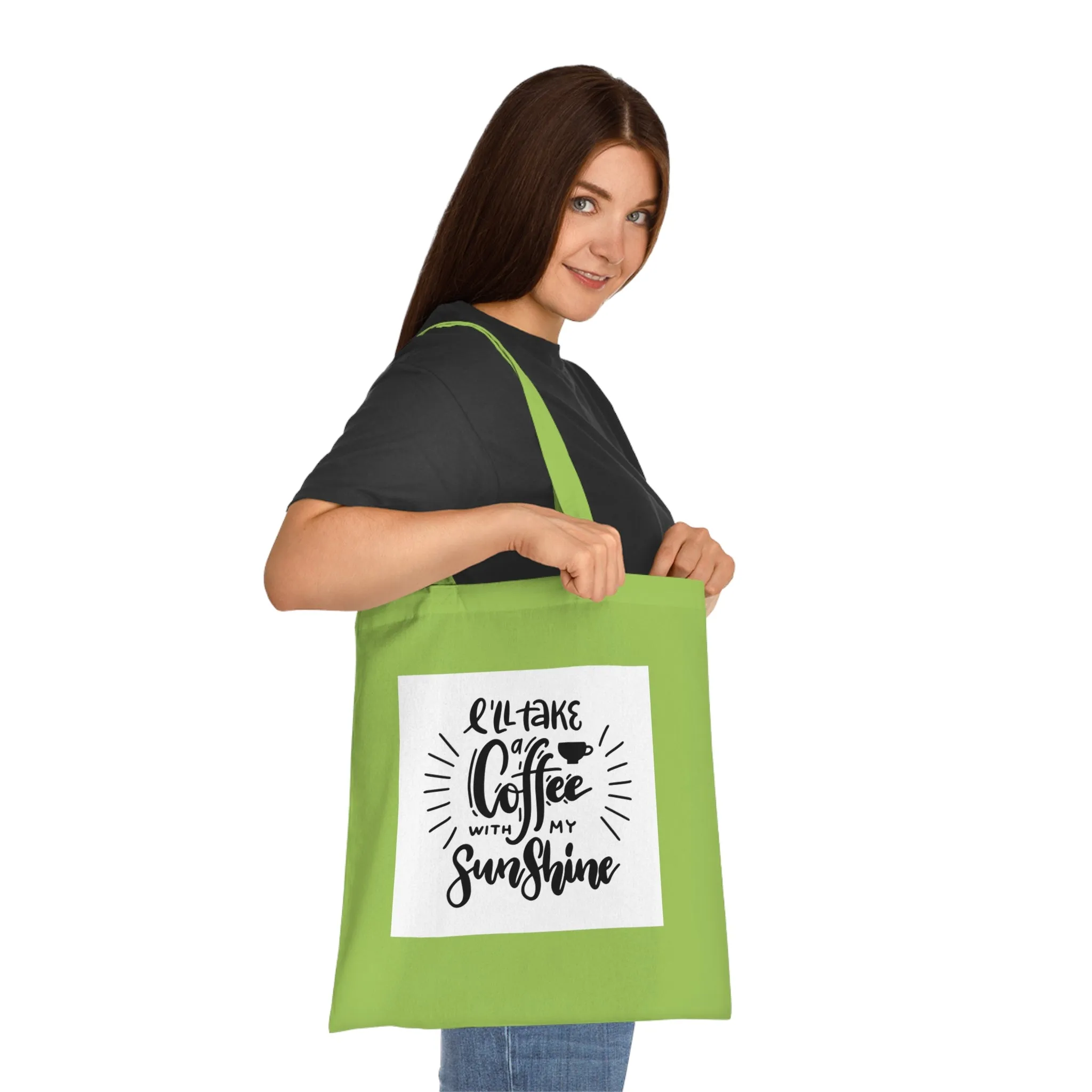 L'll Take Coffee with My Sunshine Cotton Tote Bag