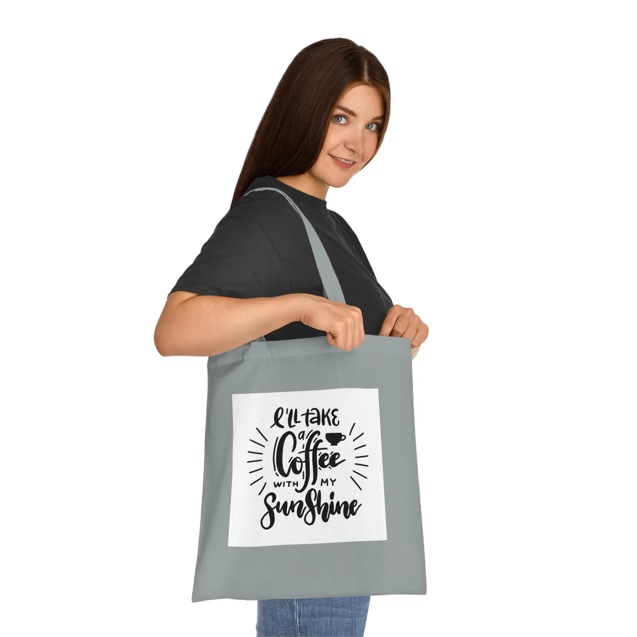 L'll Take Coffee with My Sunshine Cotton Tote Bag