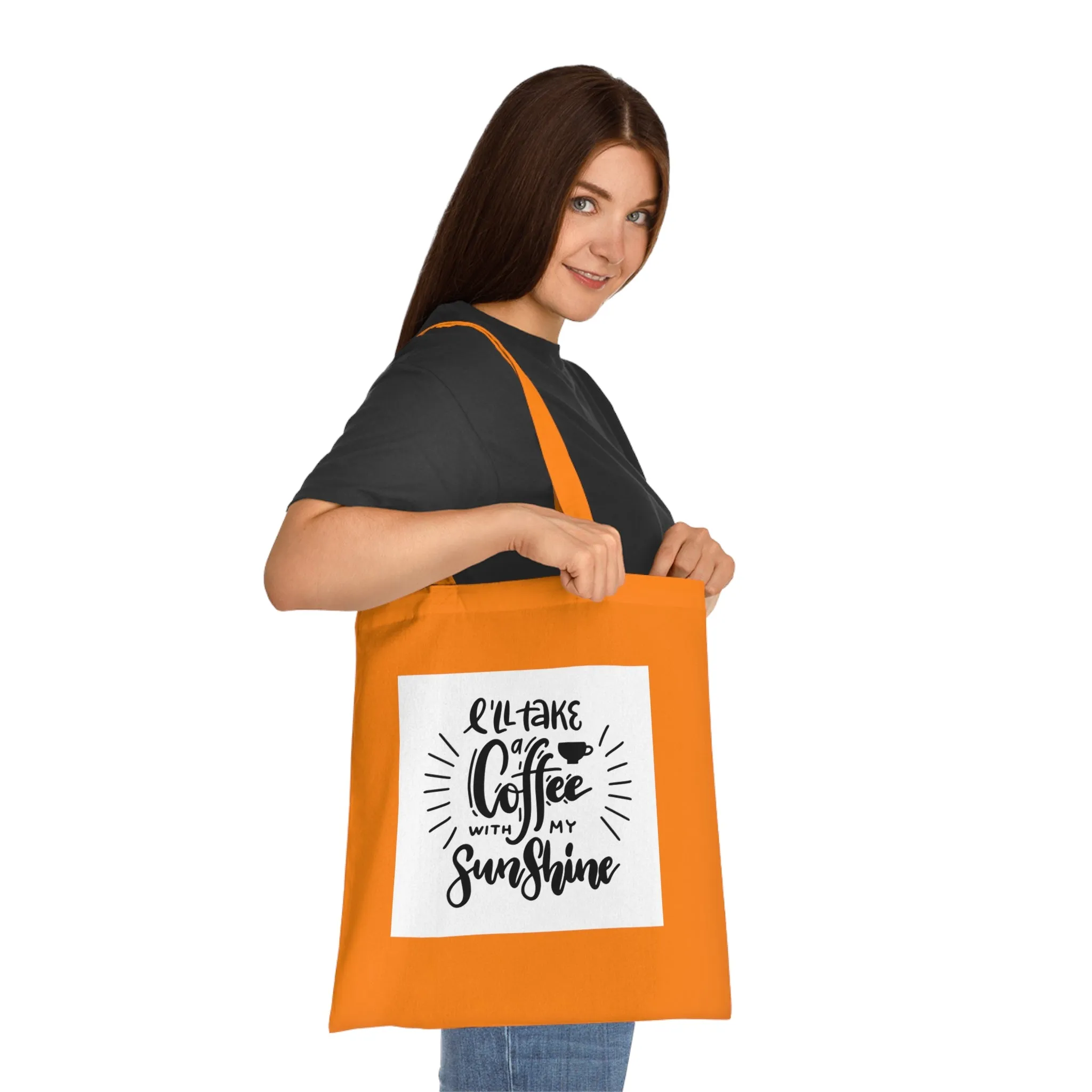 L'll Take Coffee with My Sunshine Cotton Tote Bag