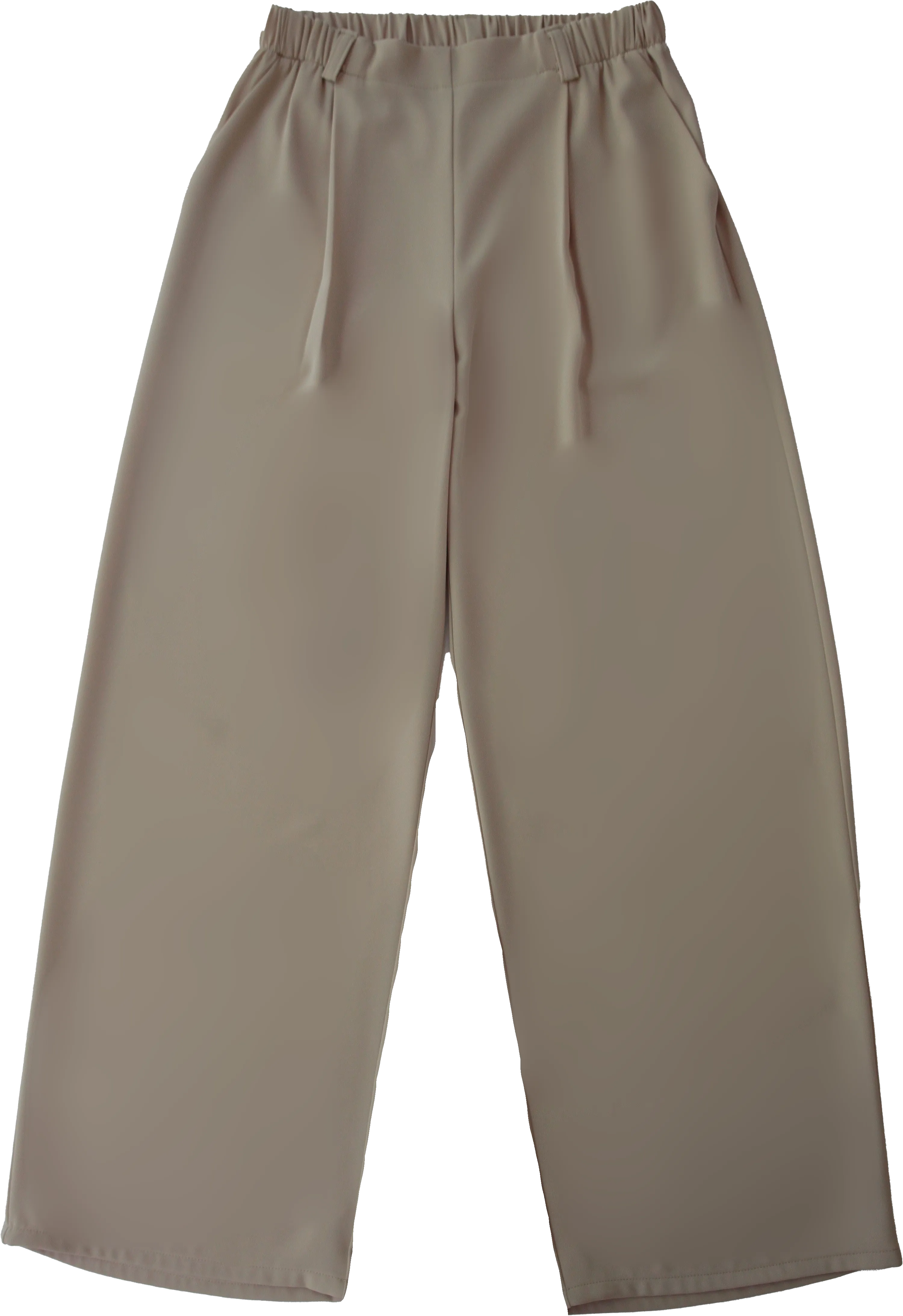 Pantalon droit à pince - Beige