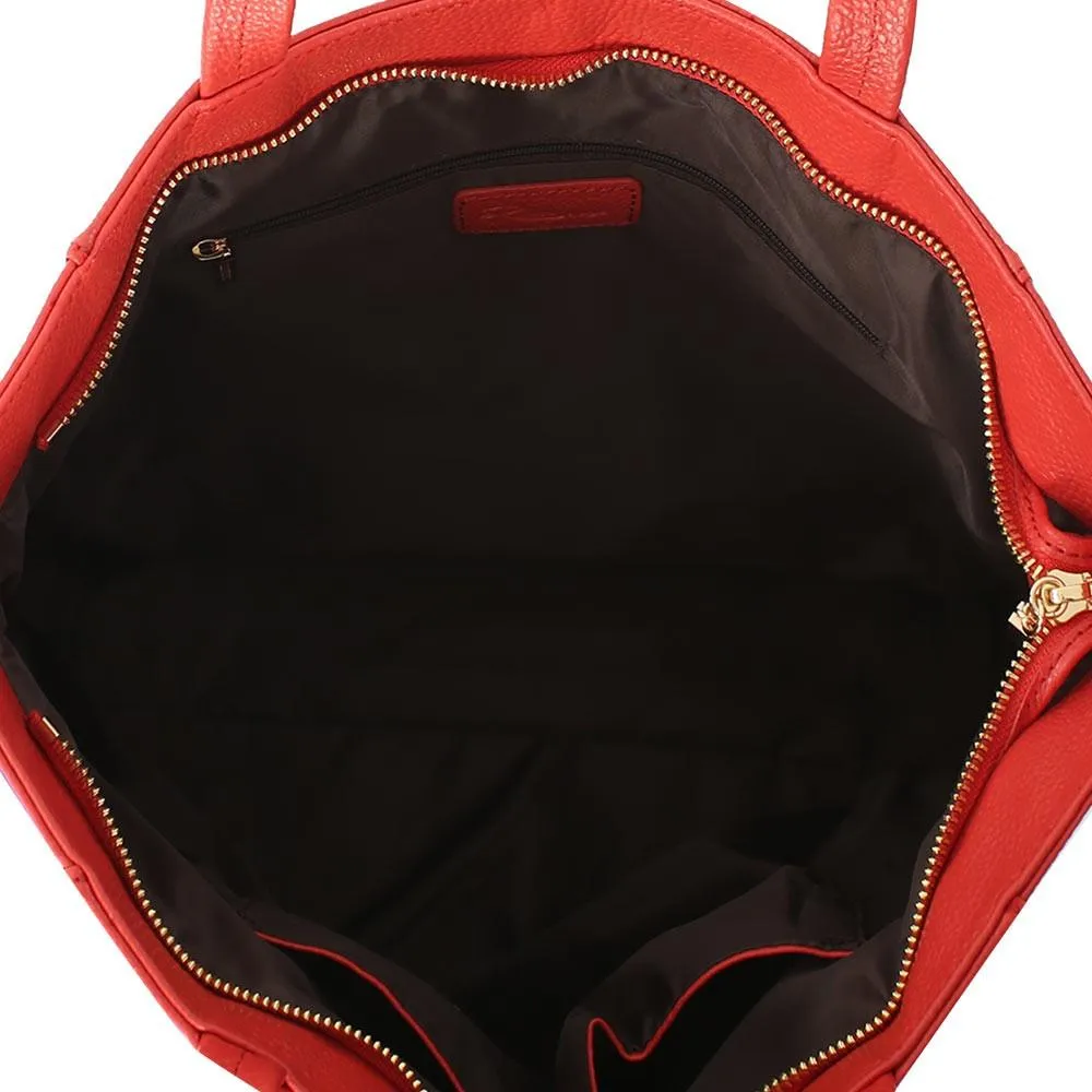 Saint-Tropez Colour Blocked Tote - Poppy/Periwinkle