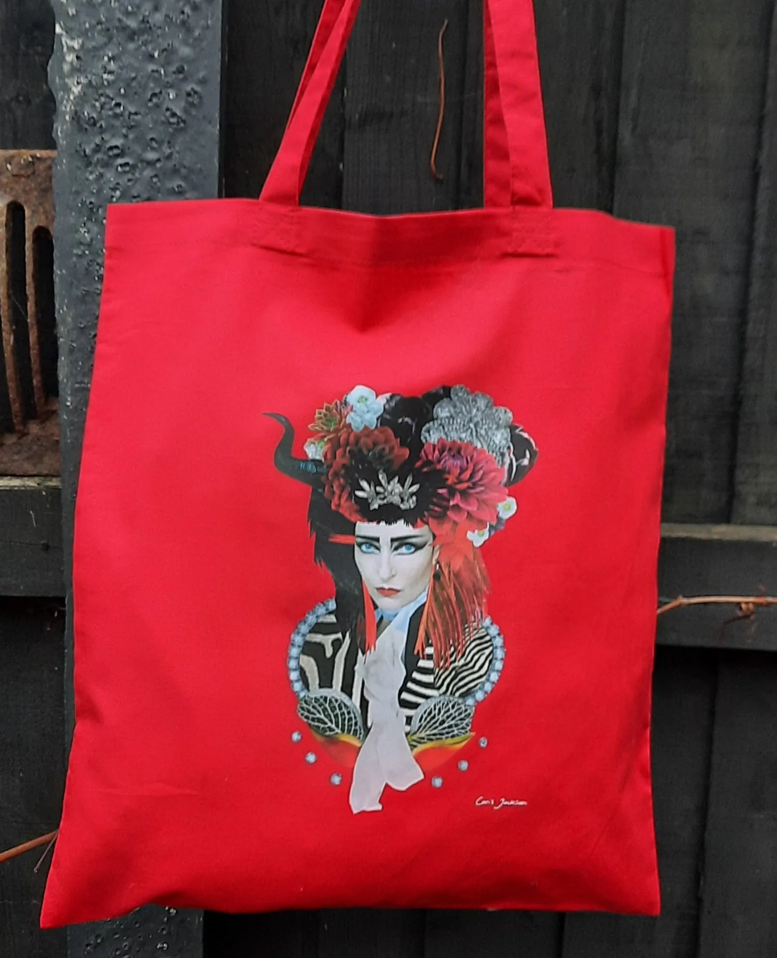 Siouxsie vibrant printed tote bag