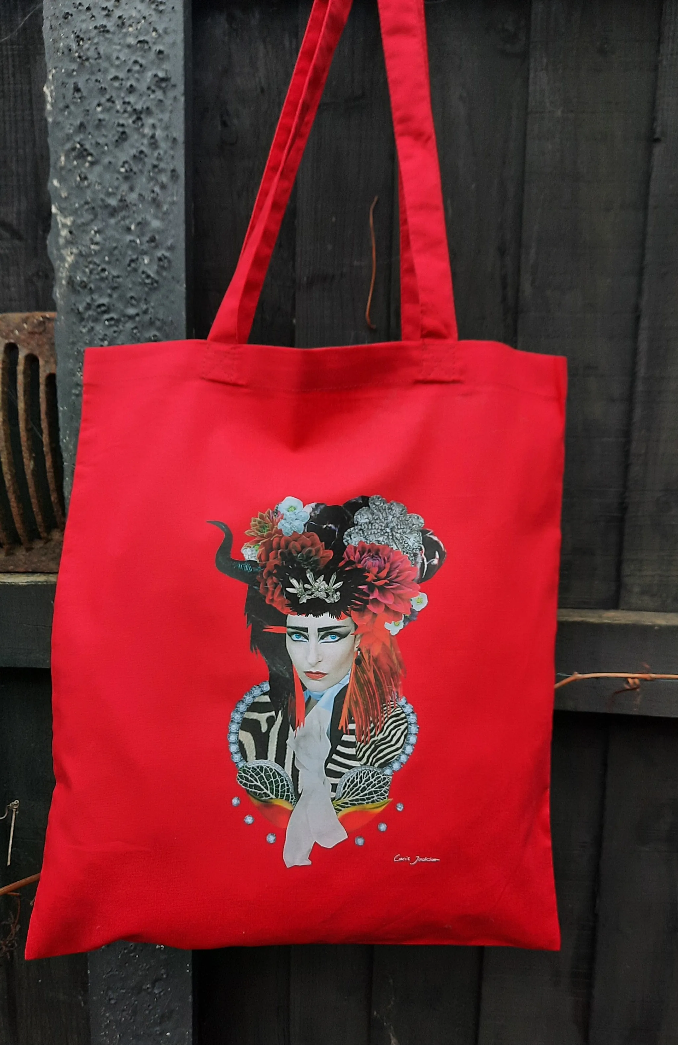 Siouxsie vibrant printed tote bag
