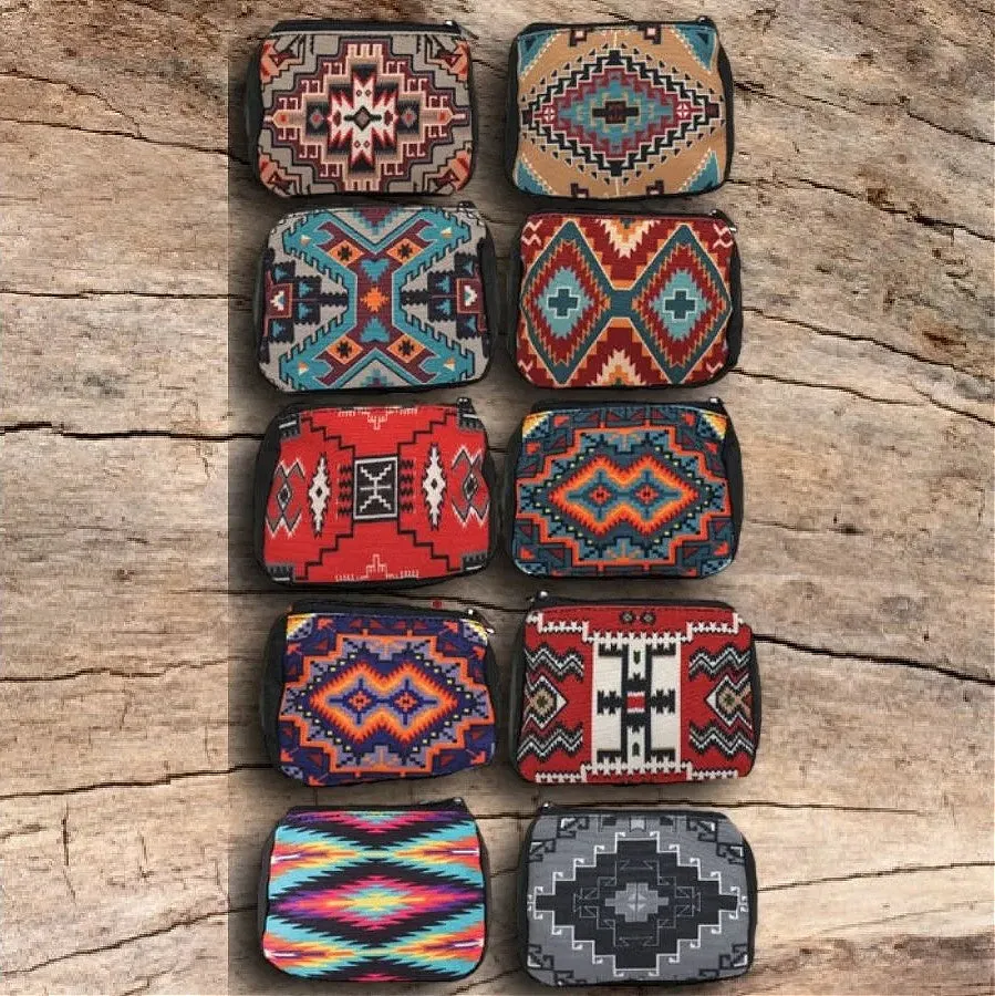Southwestern Geometric Coin Purse