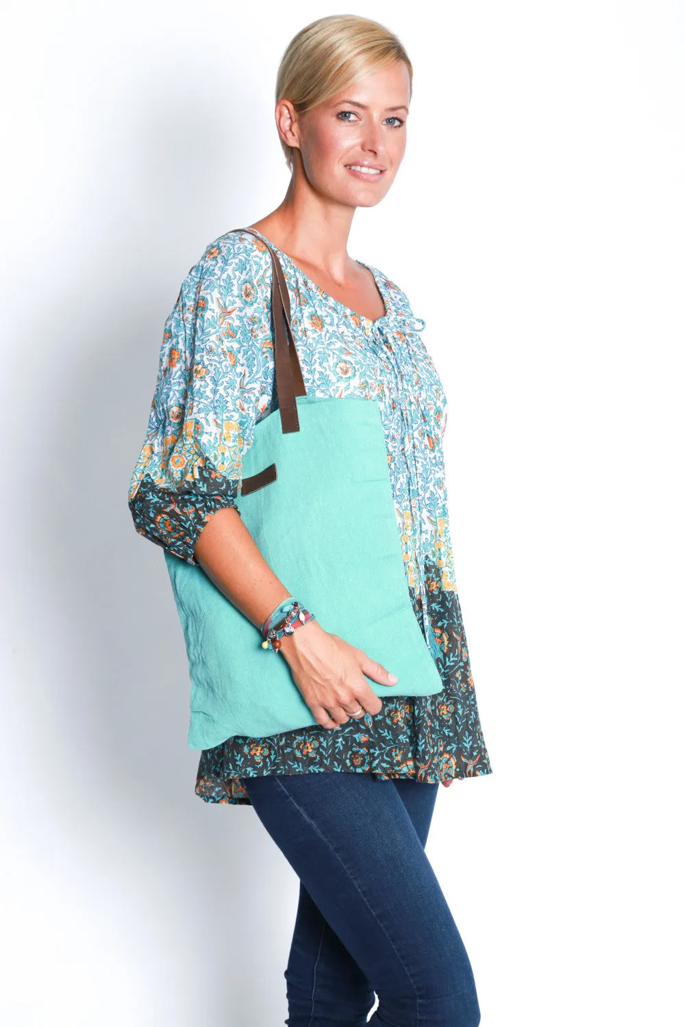 Trafalgar Tote in Aqua