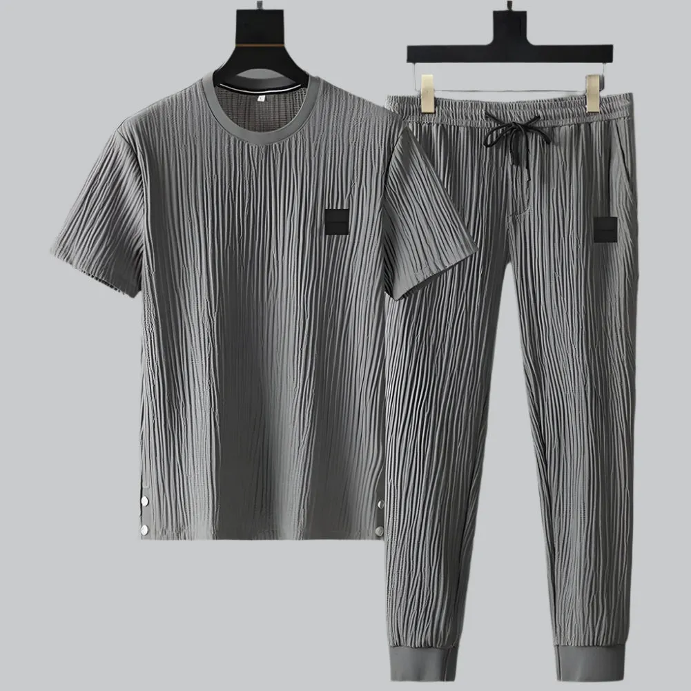 Vera | Luxurious Pleated Men's Lounge Set