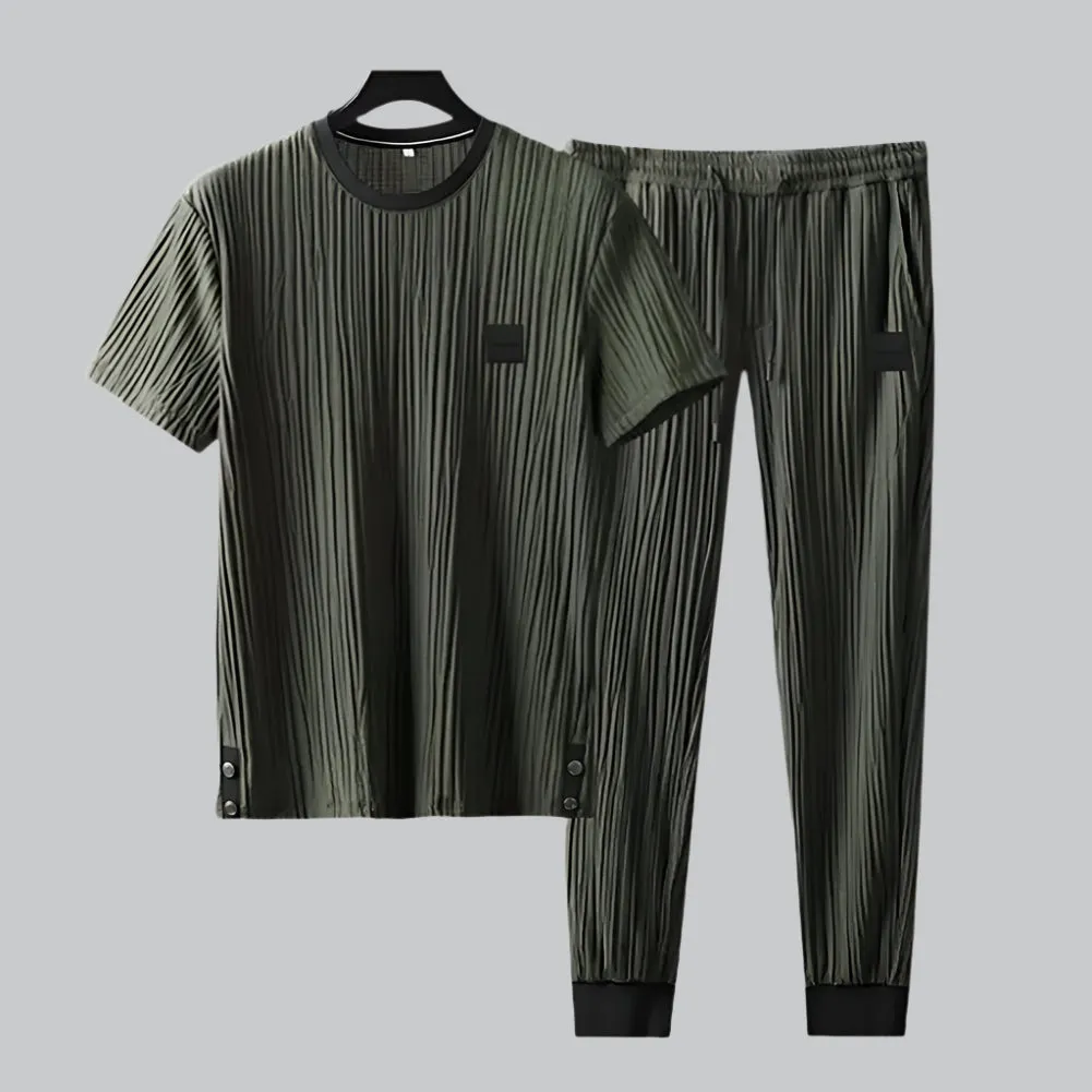 Vera | Luxurious Pleated Men's Lounge Set