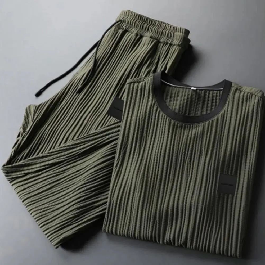 Vera | Luxurious Pleated Men's Lounge Set