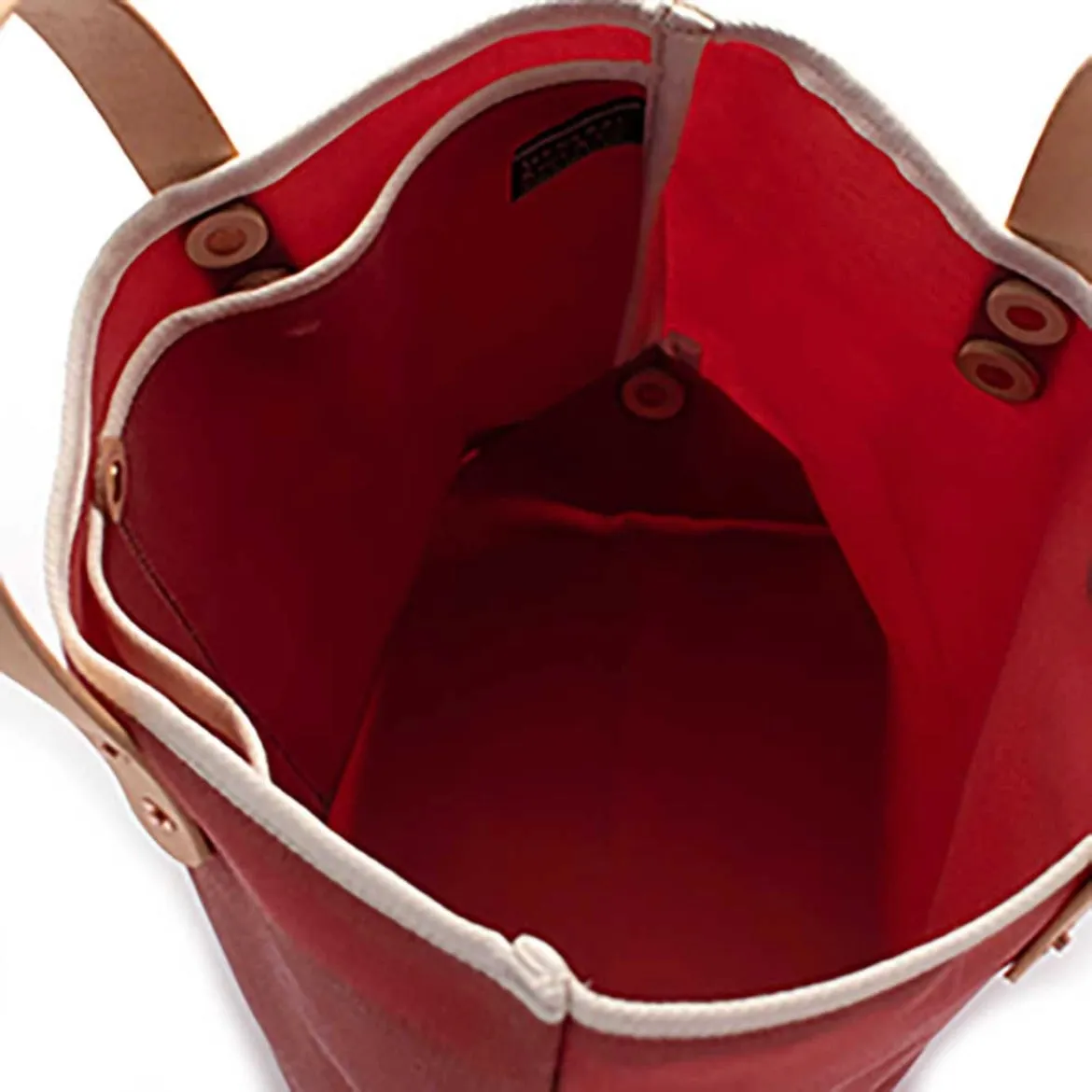 Waxed Canvas Mini Tote - Nantucket Red
